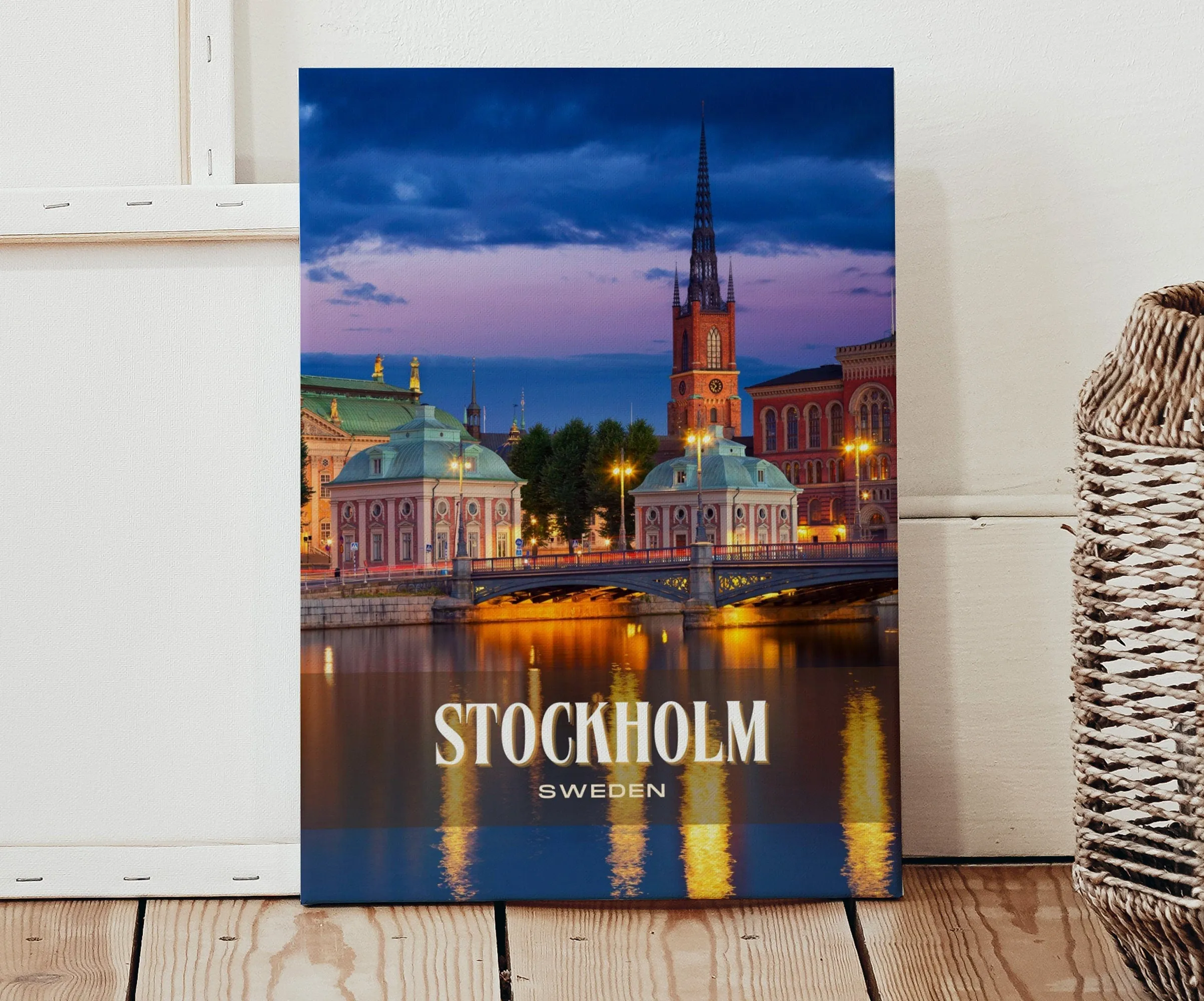 Stockholm Retro Wall Art, Sweden