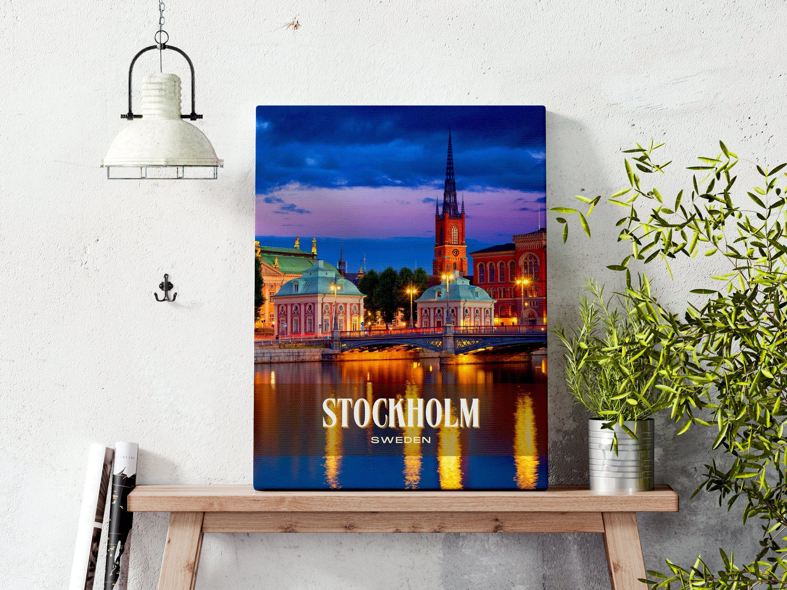 Stockholm Retro Wall Art, Sweden