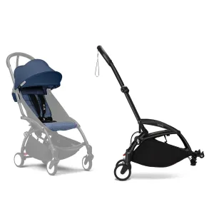 Stokke® YOYO³ Connect & 6M  Colour Pack Bundle Black Frame - Air France Blue