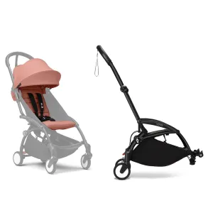 Stokke® YOYO³ Connect & 6M  Colour Pack Bundle Black Frame - Ginger