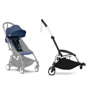 Stokke® YOYO³ Connect & 6M  Colour Pack Bundle White Frame - Air France Blue
