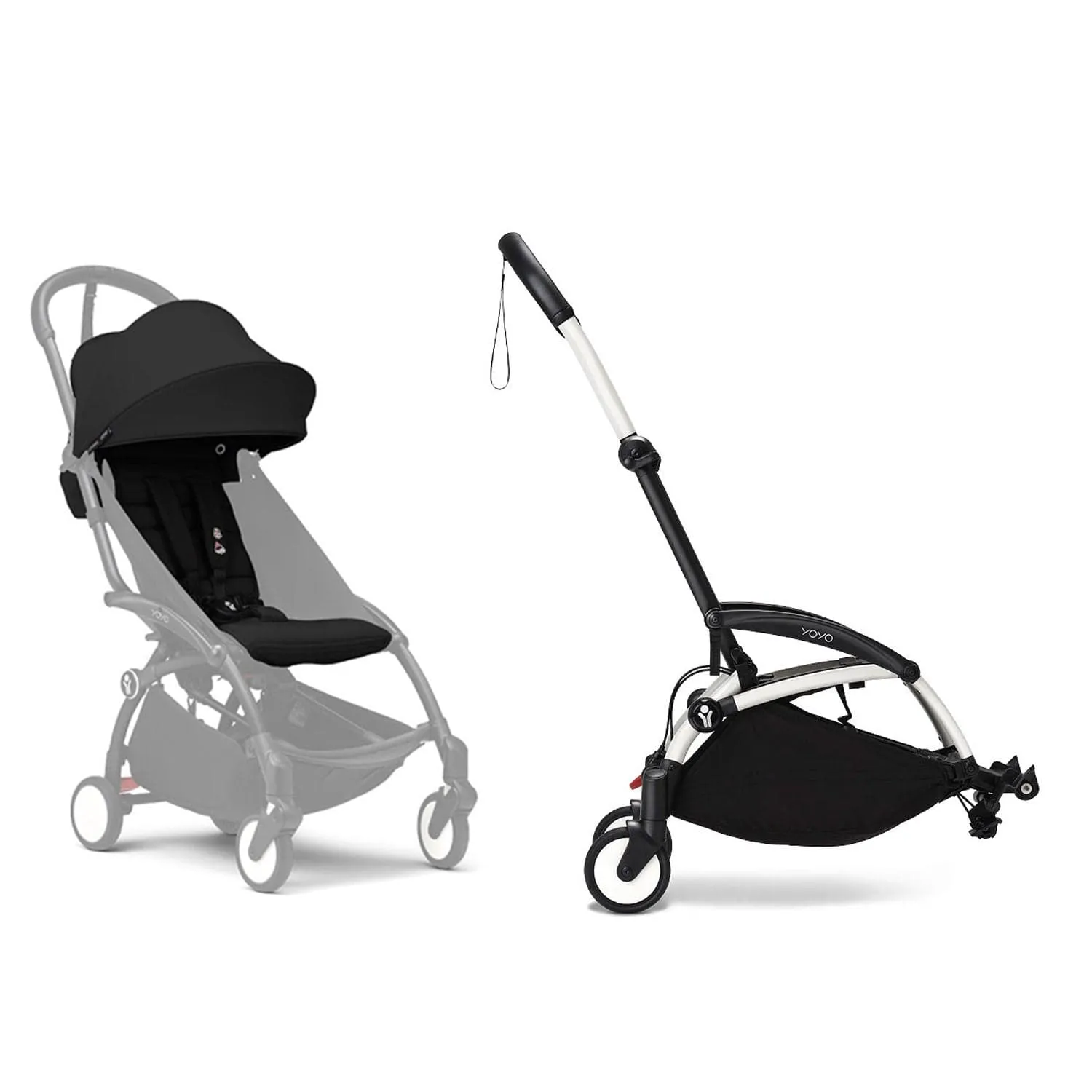 Stokke® YOYO³ Connect & 6M  Colour Pack Bundle White Frame - Black
