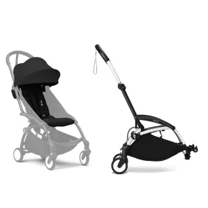 Stokke® YOYO³ Connect & 6M  Colour Pack Bundle White Frame - Black