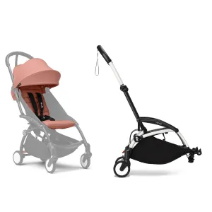 Stokke® YOYO³ Connect & 6M  Colour Pack Bundle White Frame - Ginger