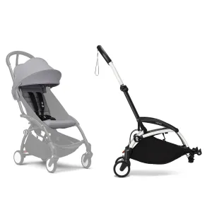 Stokke® YOYO³ Connect & 6M  Colour Pack Bundle White Frame - Stone
