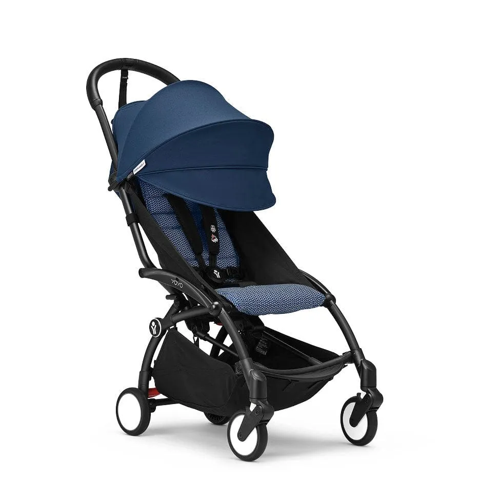 Stokke® YOYO³ Stroller from 6 months - Black/Air France Blue