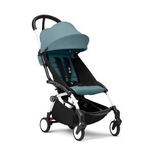 Stokke® YOYO³ Stroller from 6 months - White/Aqua