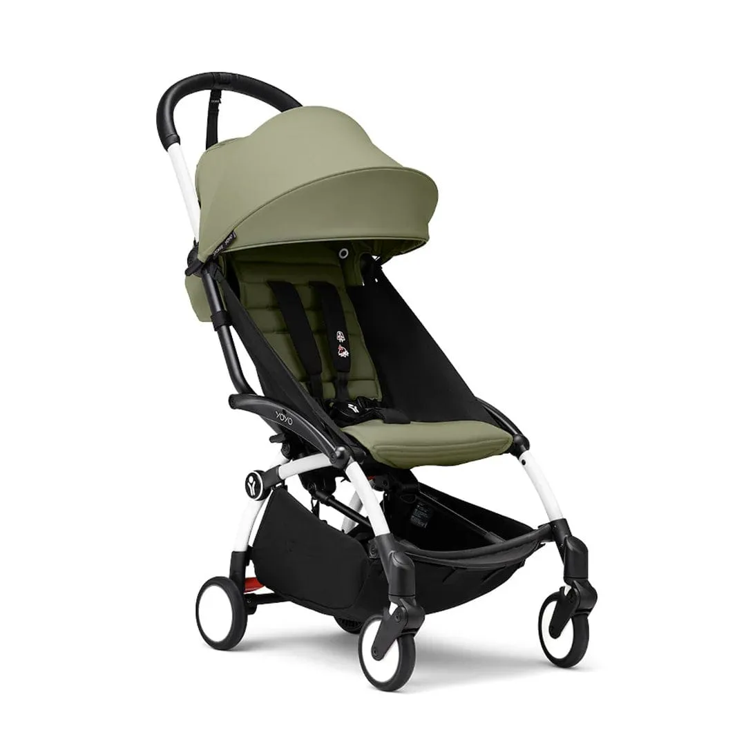 Stokke® YOYO³ Stroller from 6 months - White/Olive