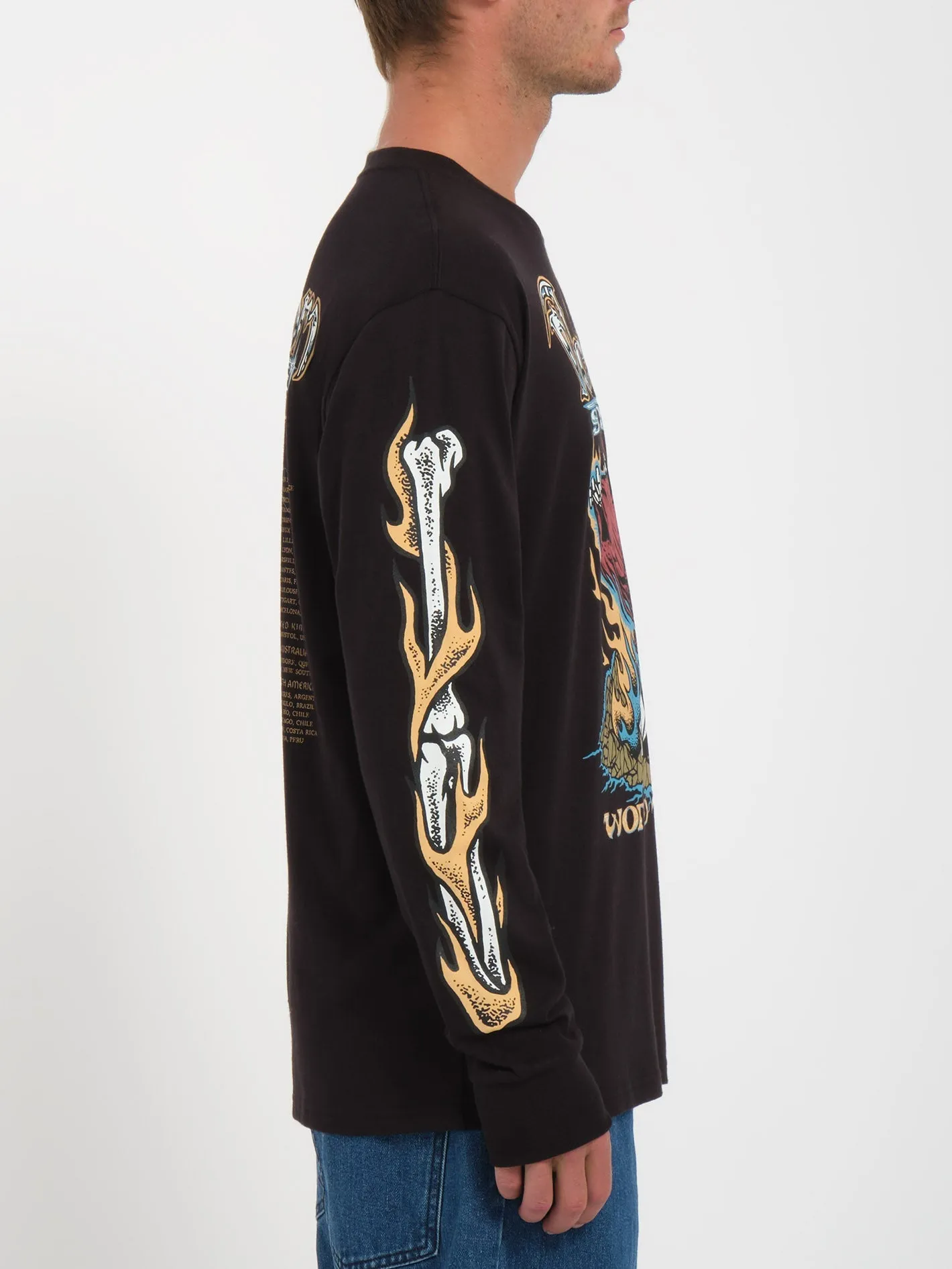 Stone Ghost T-shirt - BLACK