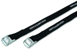Straps 1.8M with Metal Buckle - pair (black)