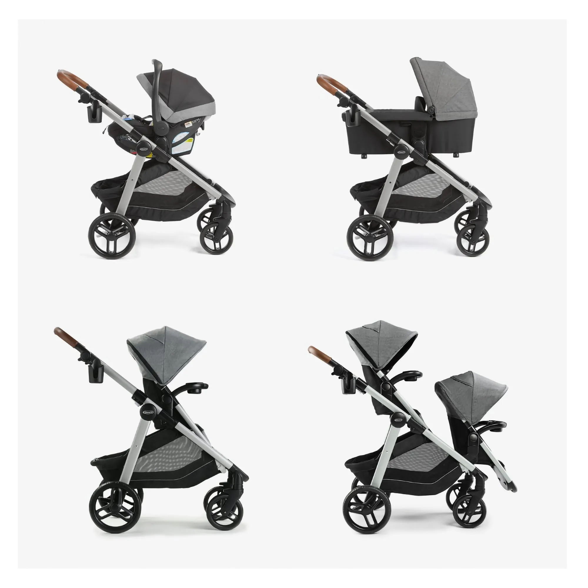 Stroller and car seat graco modes nest2grow, riordan