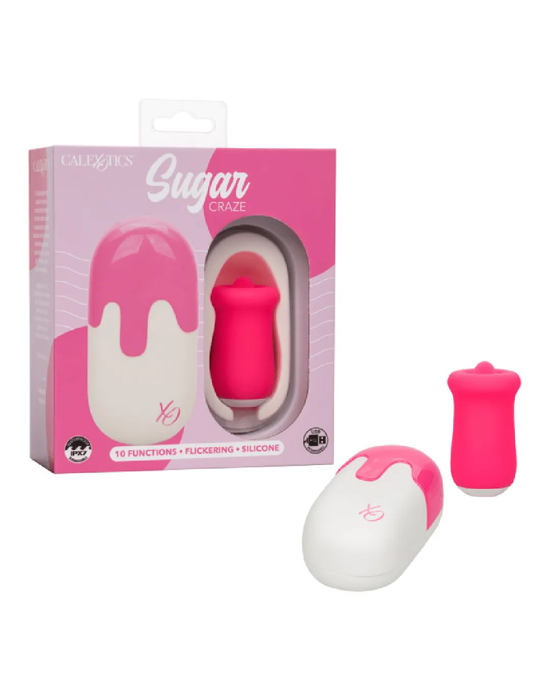 Sugar Craze Licking Tongue Vibrator with Lid