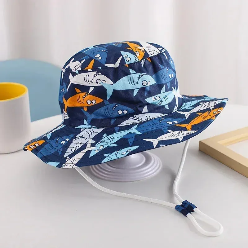Summer Baby Panama Hat – Cartoon UV Sun Hat for Boys & Girls (Toddler Bucket Cap)