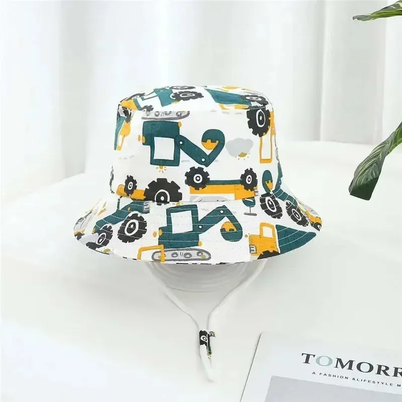 Summer Baby Panama Hat – Cartoon UV Sun Hat for Boys & Girls (Toddler Bucket Cap)