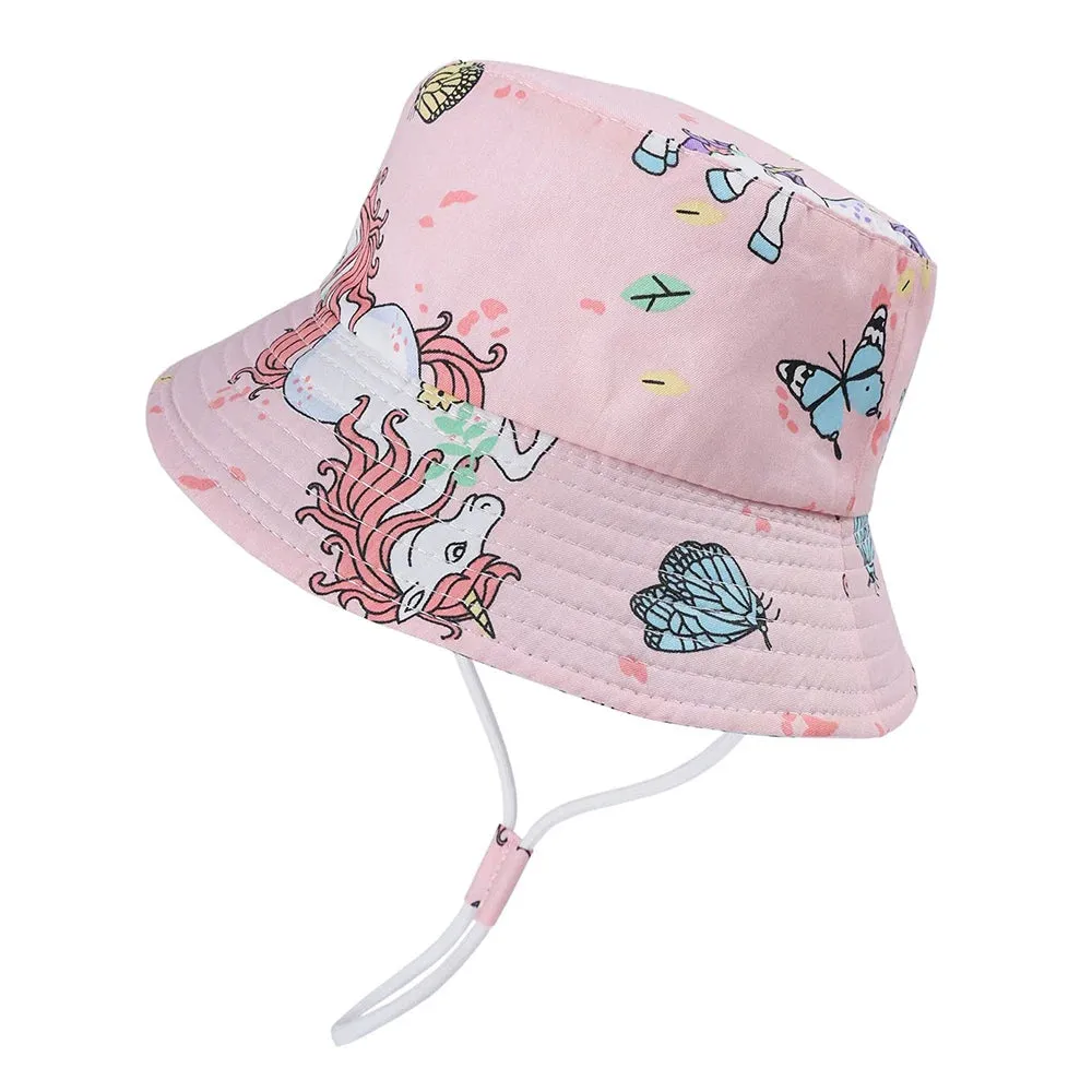 Summer Baby Panama Hat – Cartoon UV Sun Hat for Boys & Girls (Toddler Bucket Cap)