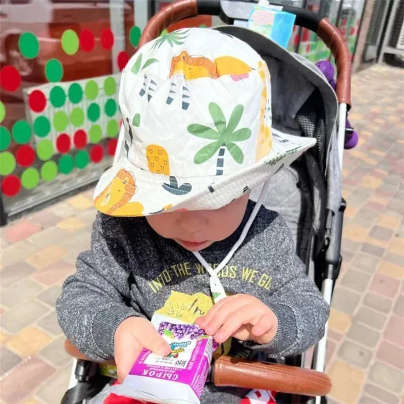 Summer Baby Panama Hat – Cartoon UV Sun Hat for Boys & Girls (Toddler Bucket Cap)