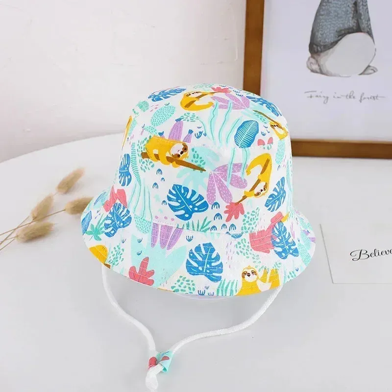 Summer Baby Panama Hat – Cartoon UV Sun Hat for Boys & Girls (Toddler Bucket Cap)