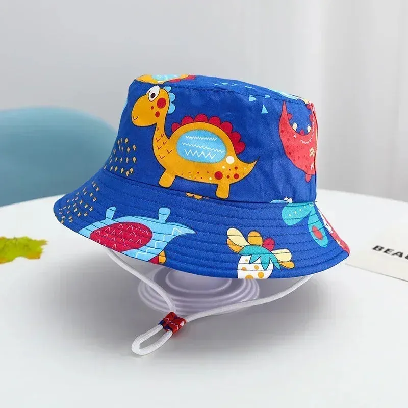 Summer Baby Panama Hat – Cartoon UV Sun Hat for Boys & Girls (Toddler Bucket Cap)