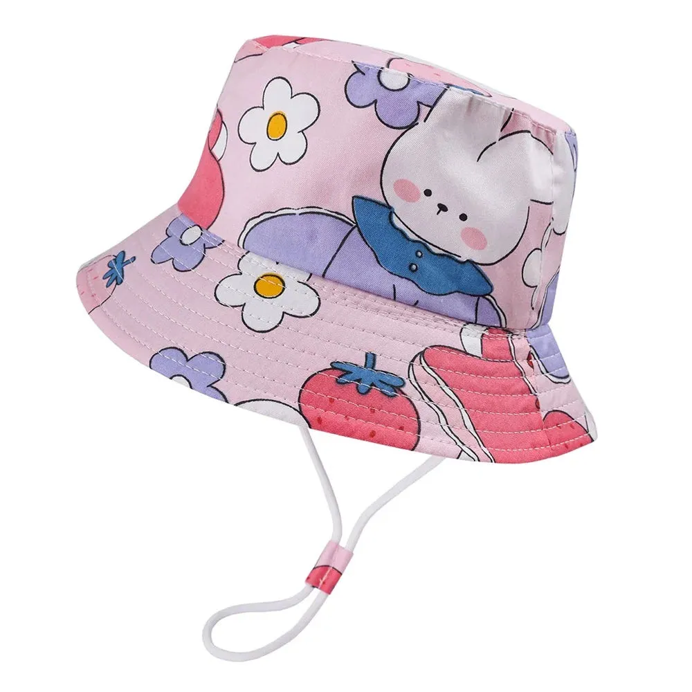 Summer Baby Panama Hat – Cartoon UV Sun Hat for Boys & Girls (Toddler Bucket Cap)