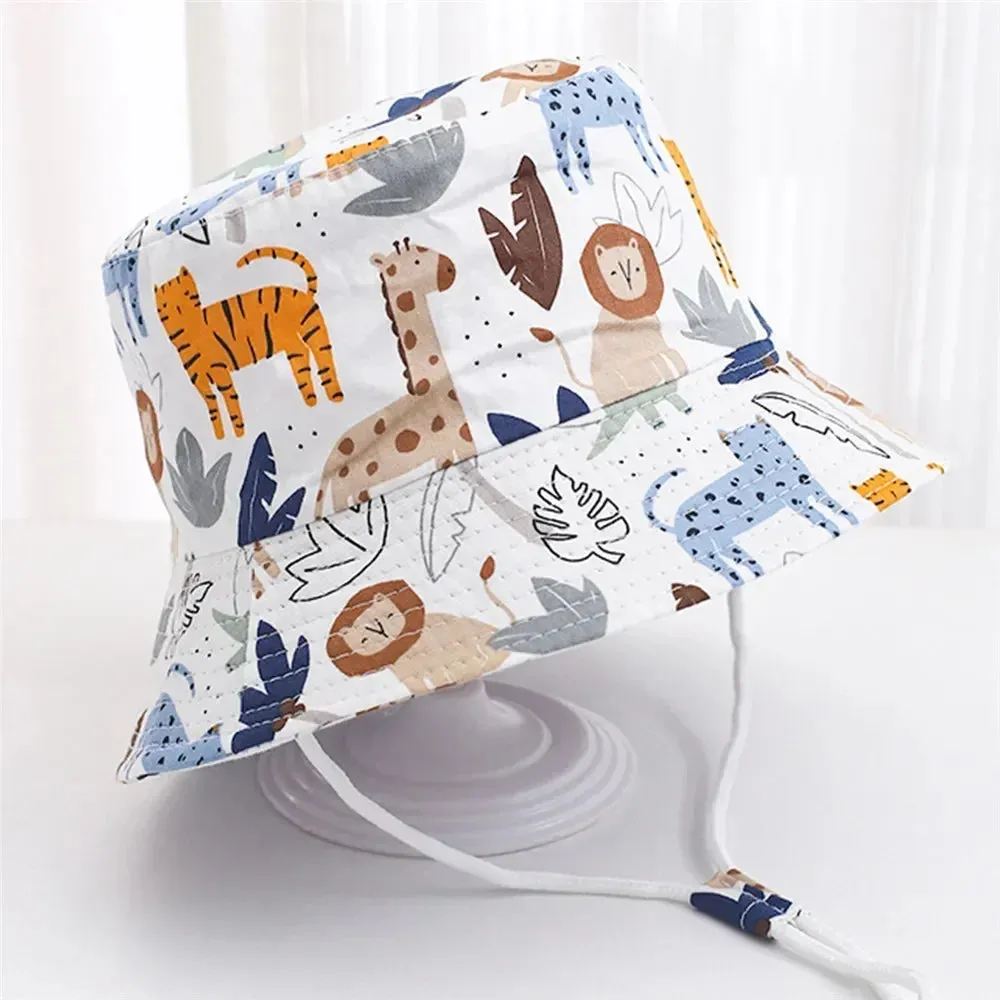 Summer Baby Panama Hat – Cartoon UV Sun Hat for Boys & Girls (Toddler Bucket Cap)