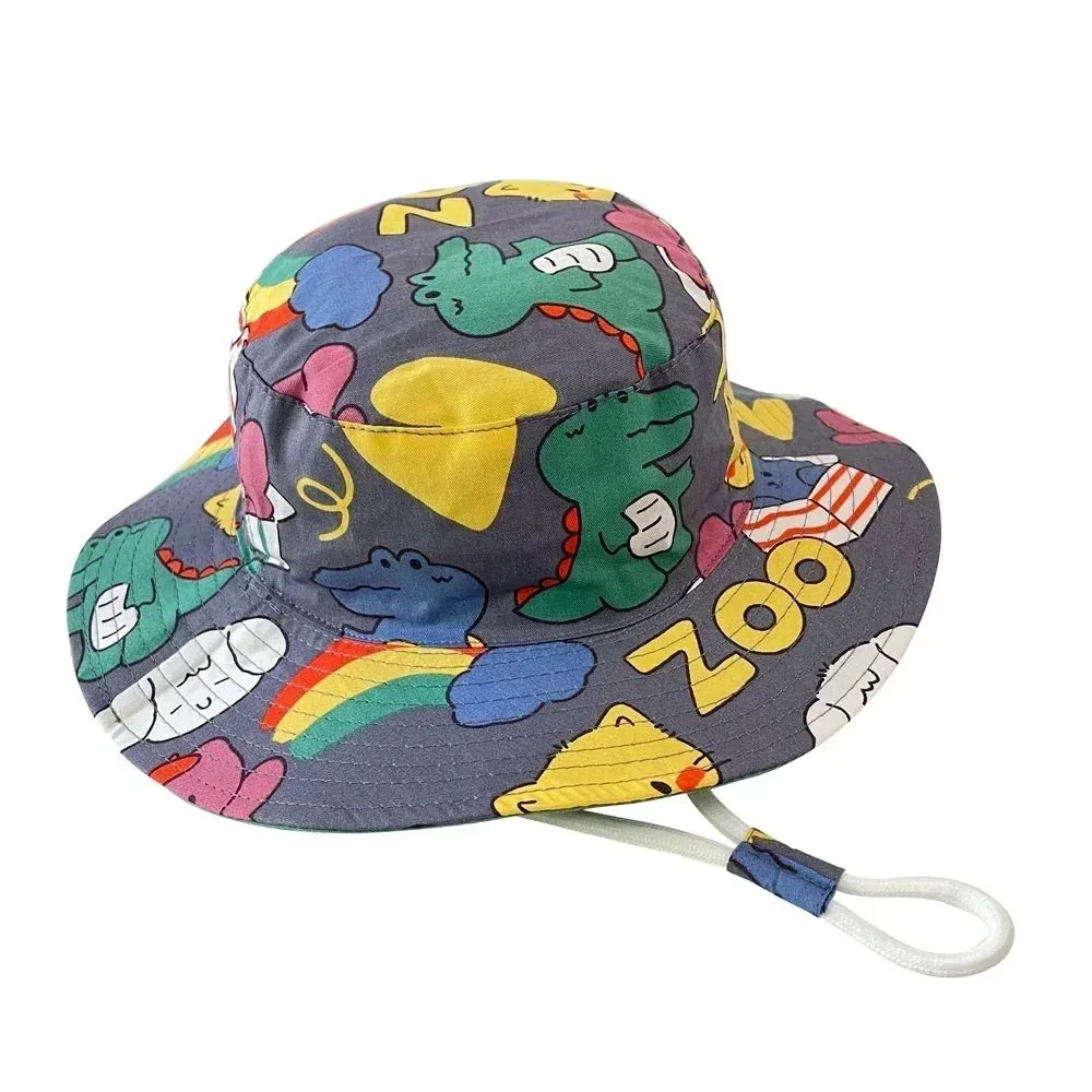 Summer Baby Panama Hat – Cartoon UV Sun Hat for Boys & Girls (Toddler Bucket Cap)