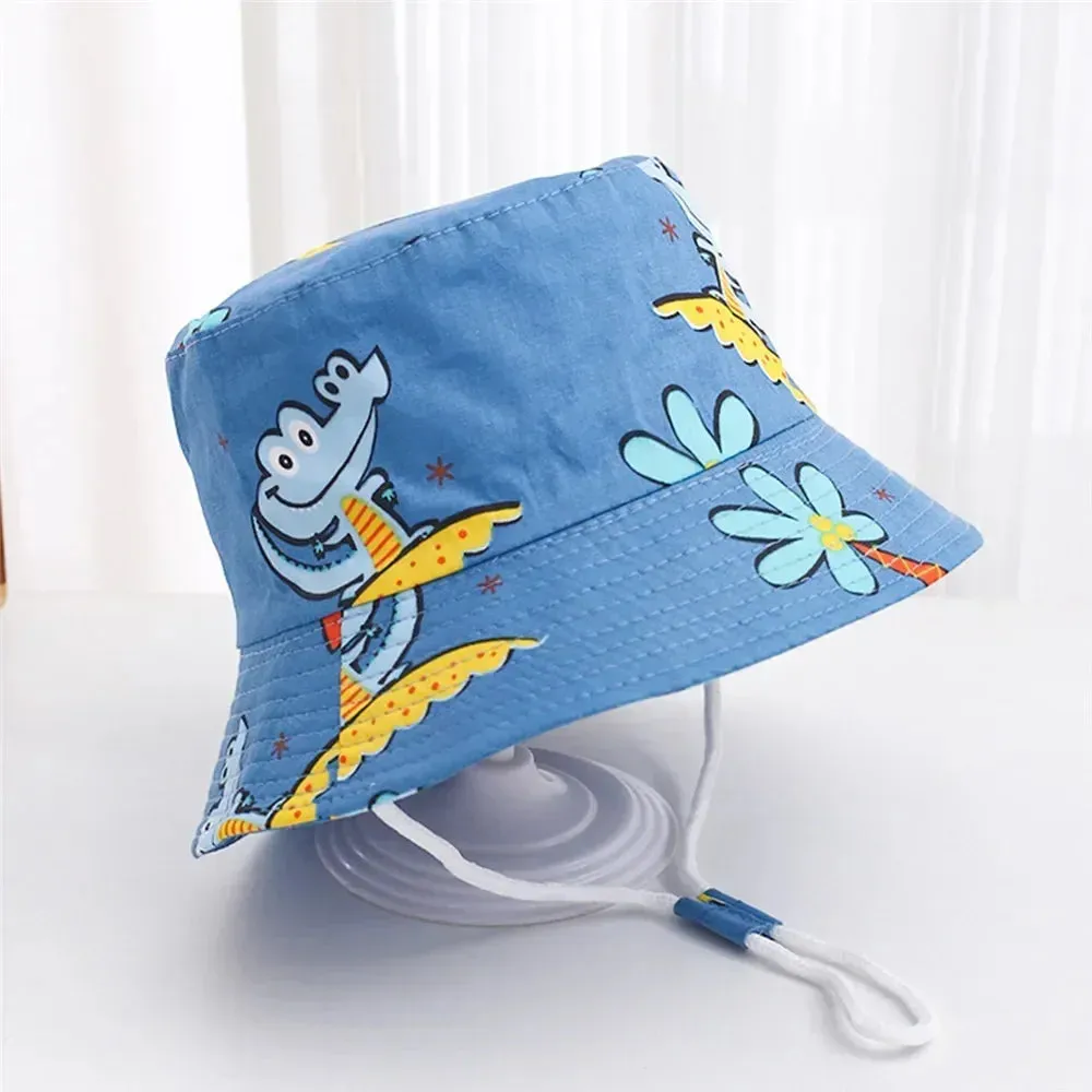 Summer Baby Panama Hat – Cartoon UV Sun Hat for Boys & Girls (Toddler Bucket Cap)