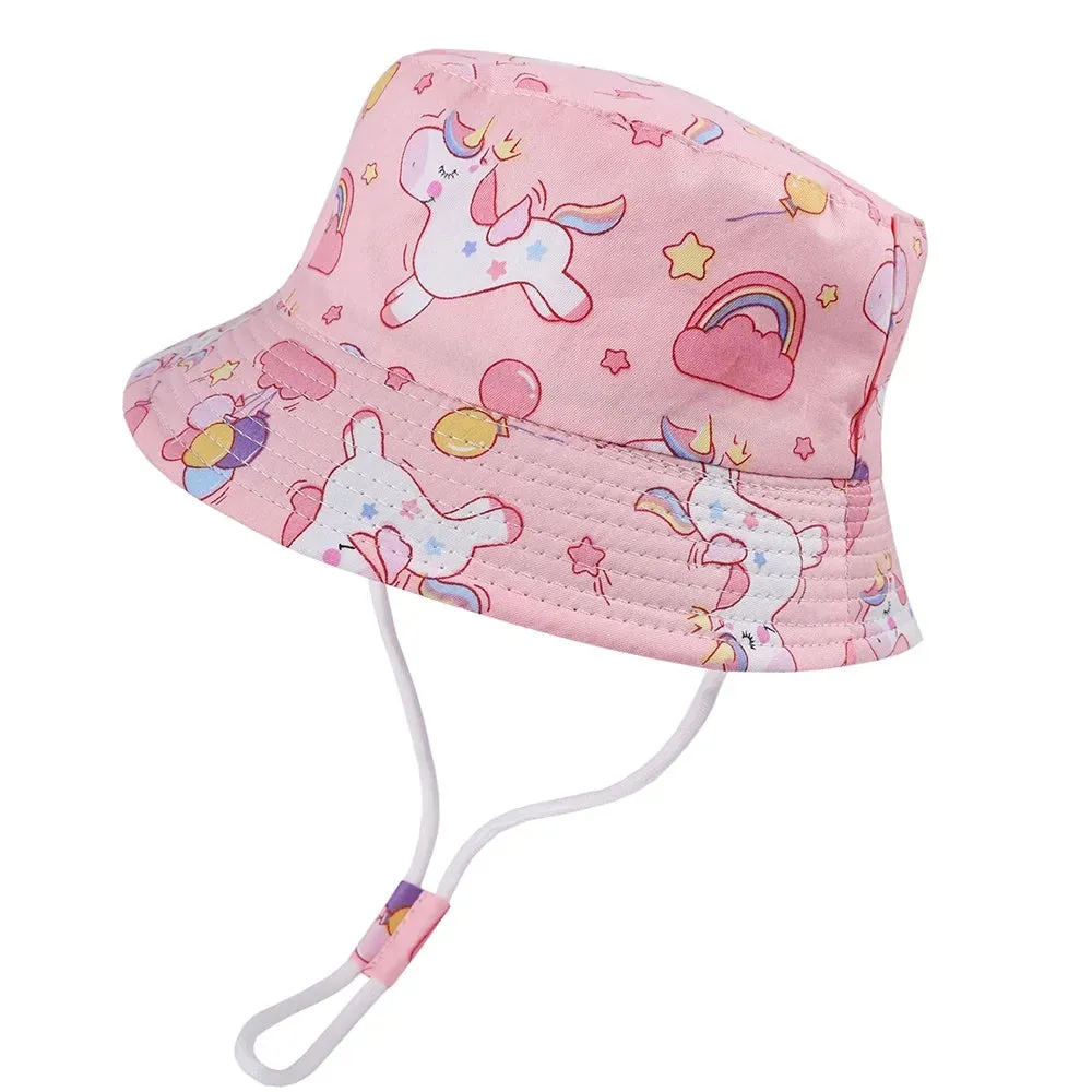Summer Baby Panama Hat – Cartoon UV Sun Hat for Boys & Girls (Toddler Bucket Cap)