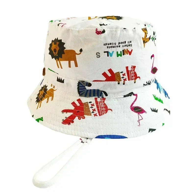 Summer Baby Panama Hat – Cartoon UV Sun Hat for Boys & Girls (Toddler Bucket Cap)