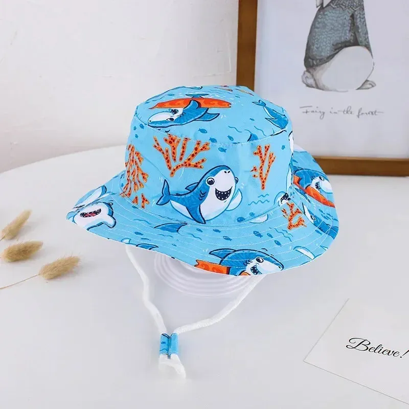 Summer Baby Panama Hat – Cartoon UV Sun Hat for Boys & Girls (Toddler Bucket Cap)