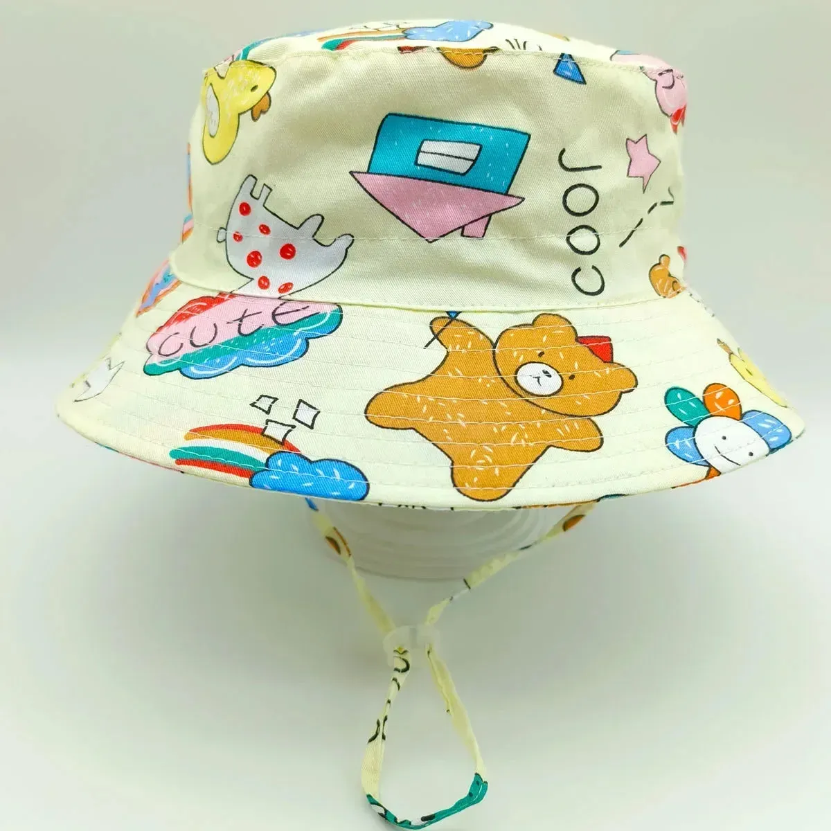 Summer Baby Panama Hat – Cartoon UV Sun Hat for Boys & Girls (Toddler Bucket Cap)