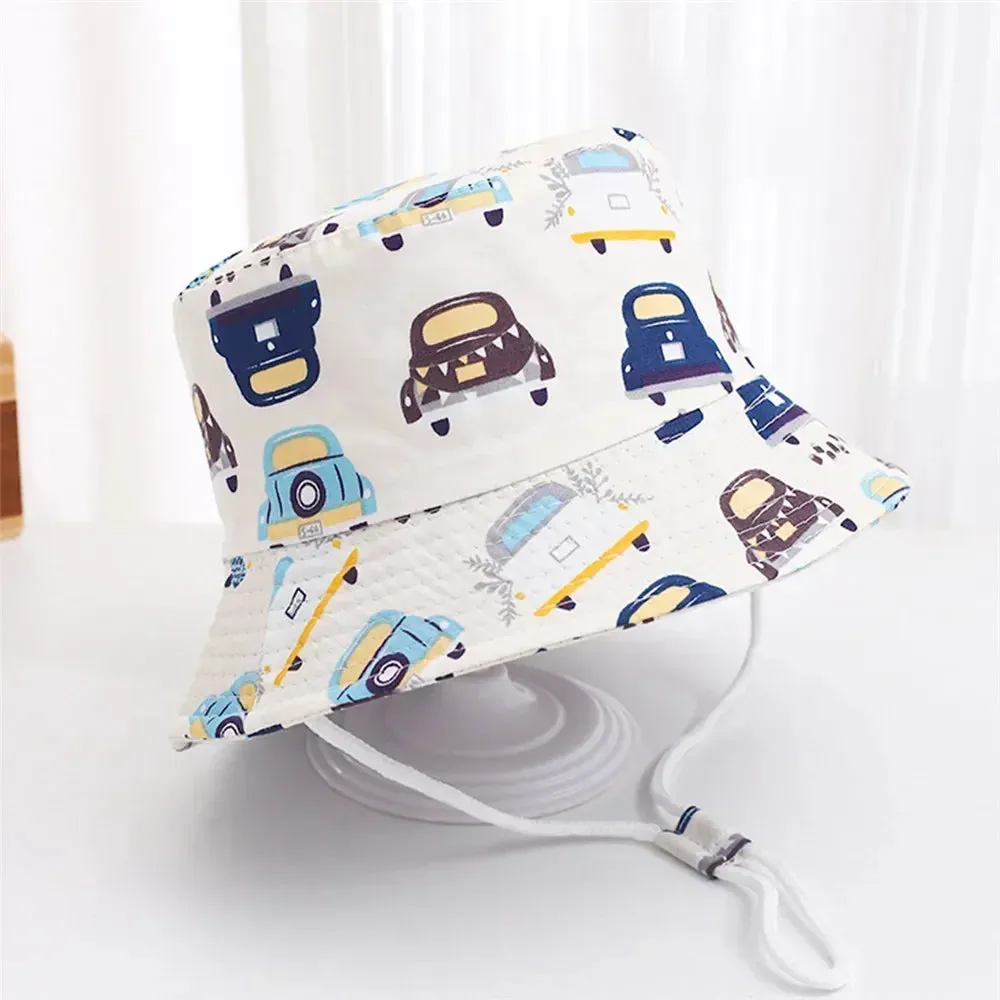 Summer Baby Panama Hat – Cartoon UV Sun Hat for Boys & Girls (Toddler Bucket Cap)