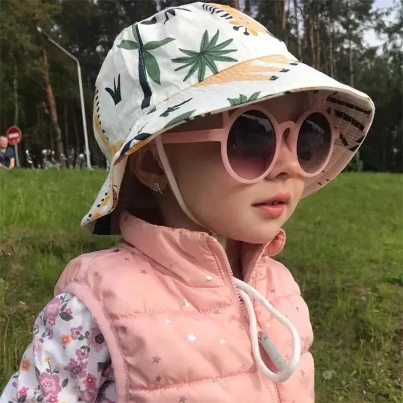 Summer Baby Panama Hat – Cartoon UV Sun Hat for Boys & Girls (Toddler Bucket Cap)