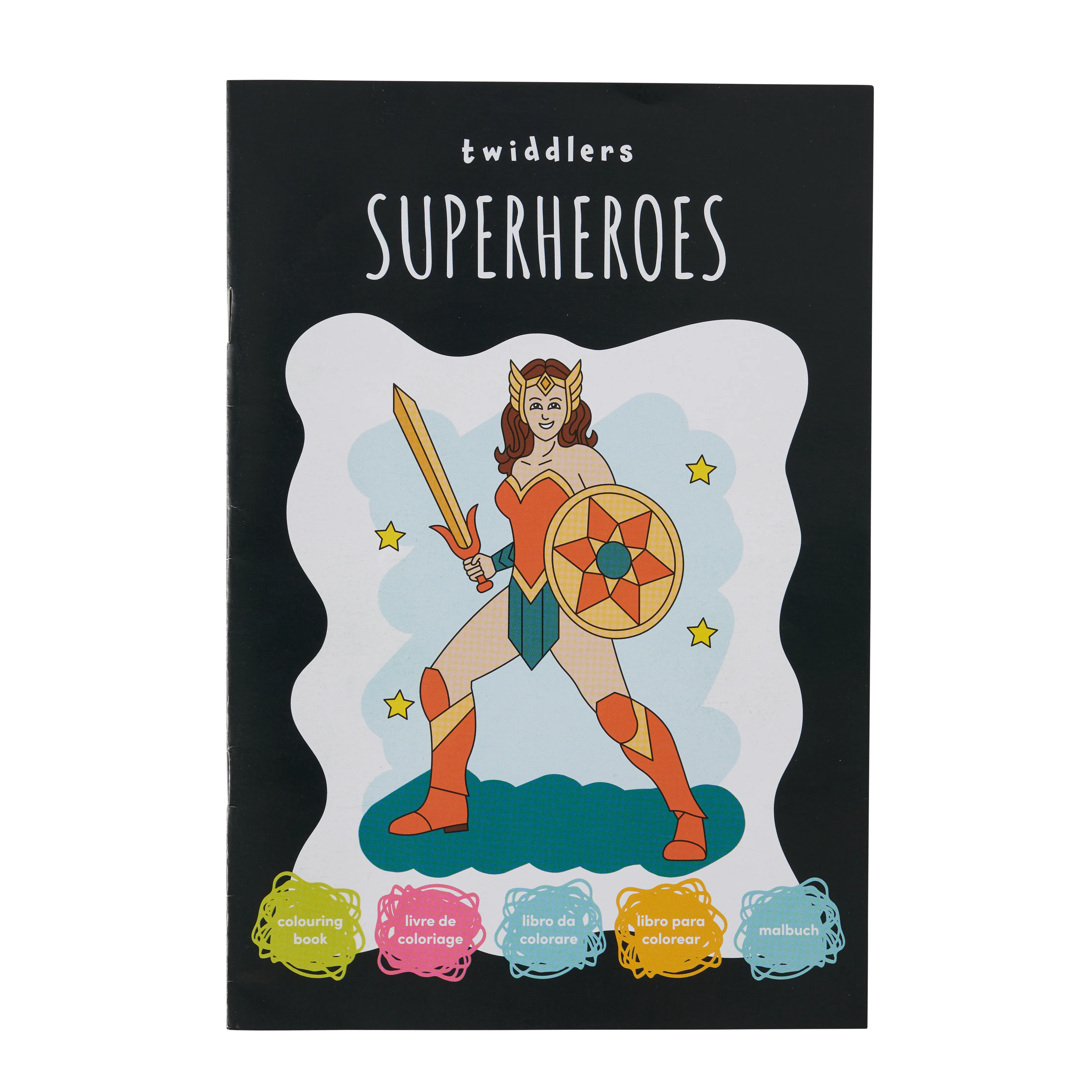 Superhero Colouring Books with Crayons & Stickers