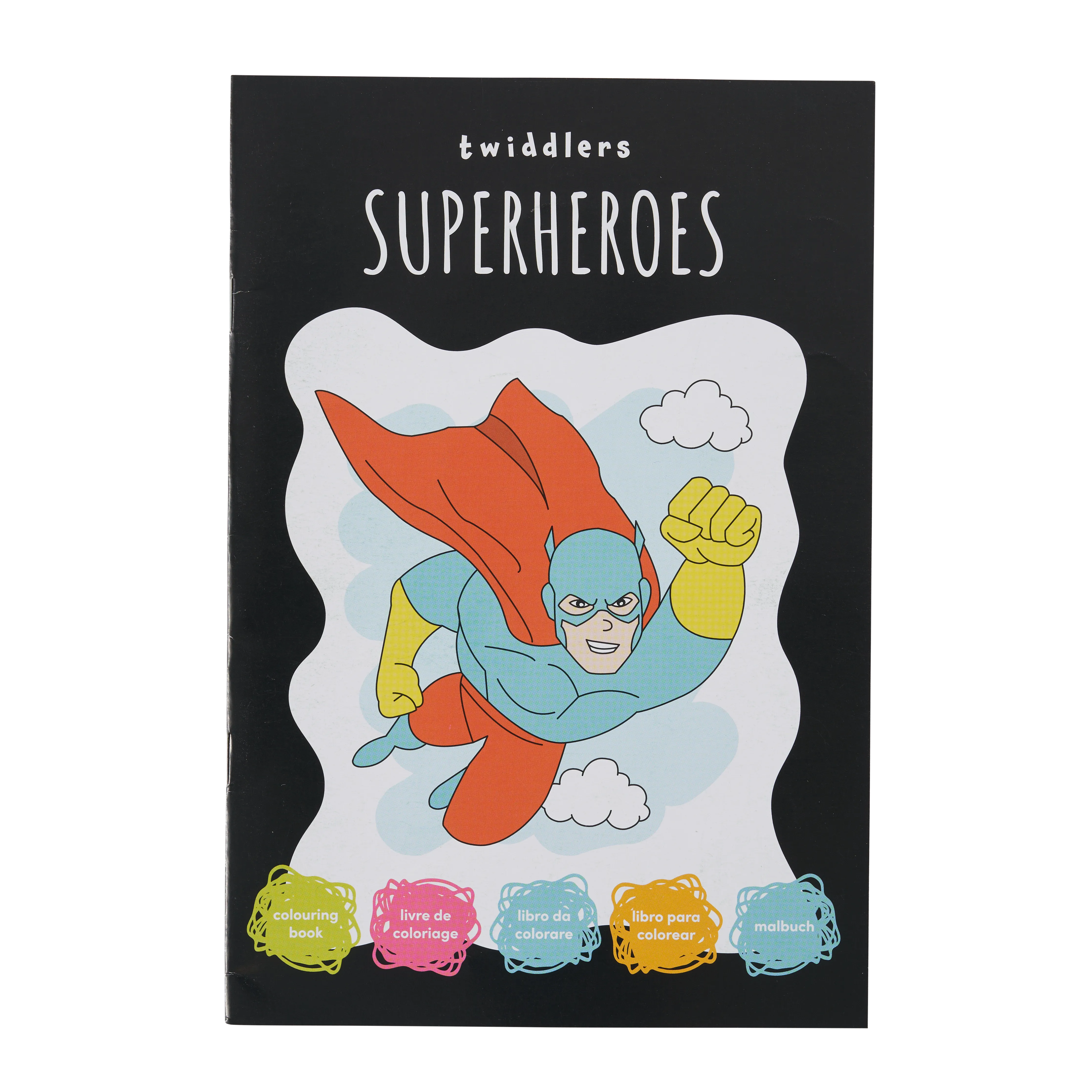 Superhero Colouring Books with Crayons & Stickers
