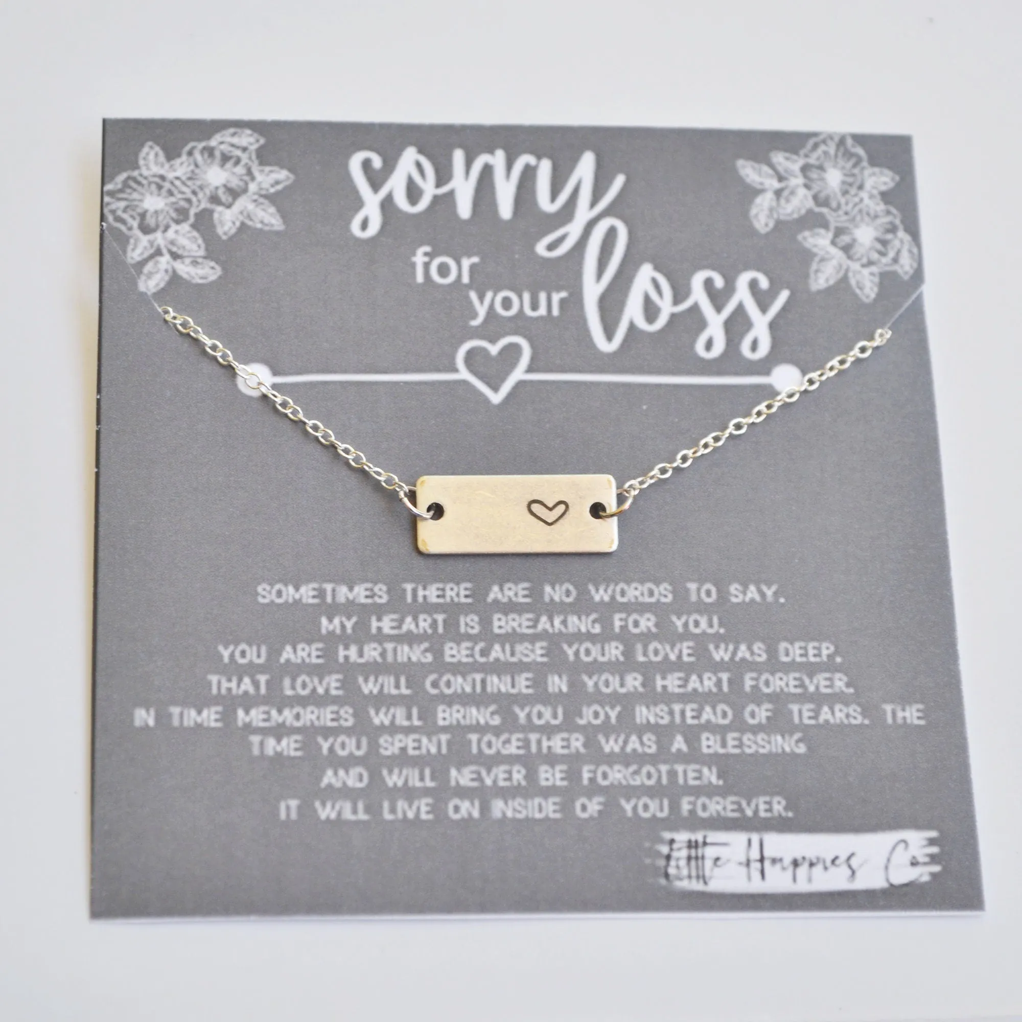 Sympathy Gift, Grief Gift, Miscarriage Gift, Sorry For Your Loss Gift, Loss of Baby Necklace, Rainbow Baby Necklace, Gift for Rainbow Baby