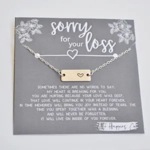 Sympathy Gift, Grief Gift, Miscarriage Gift, Sorry For Your Loss Gift, Loss of Baby Necklace, Rainbow Baby Necklace, Gift for Rainbow Baby