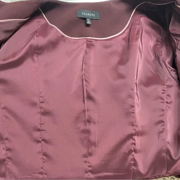 Talbots Seasonless Crepe Jacket Blazer - Size 16