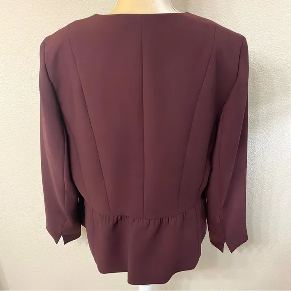 Talbots Seasonless Crepe Jacket Blazer - Size 16