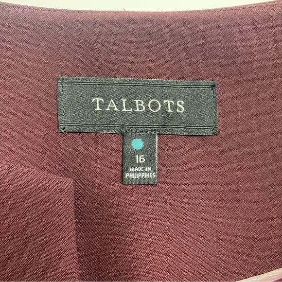 Talbots Seasonless Crepe Jacket Blazer - Size 16