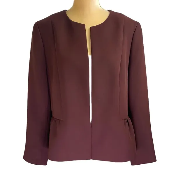 Talbots Seasonless Crepe Jacket Blazer - Size 16