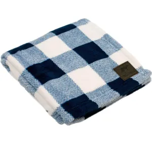 Tall Tails Blanket Navy Plaid