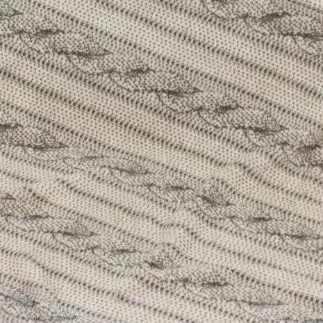 Tall Tails Cable Knit Print Fleece Blanket