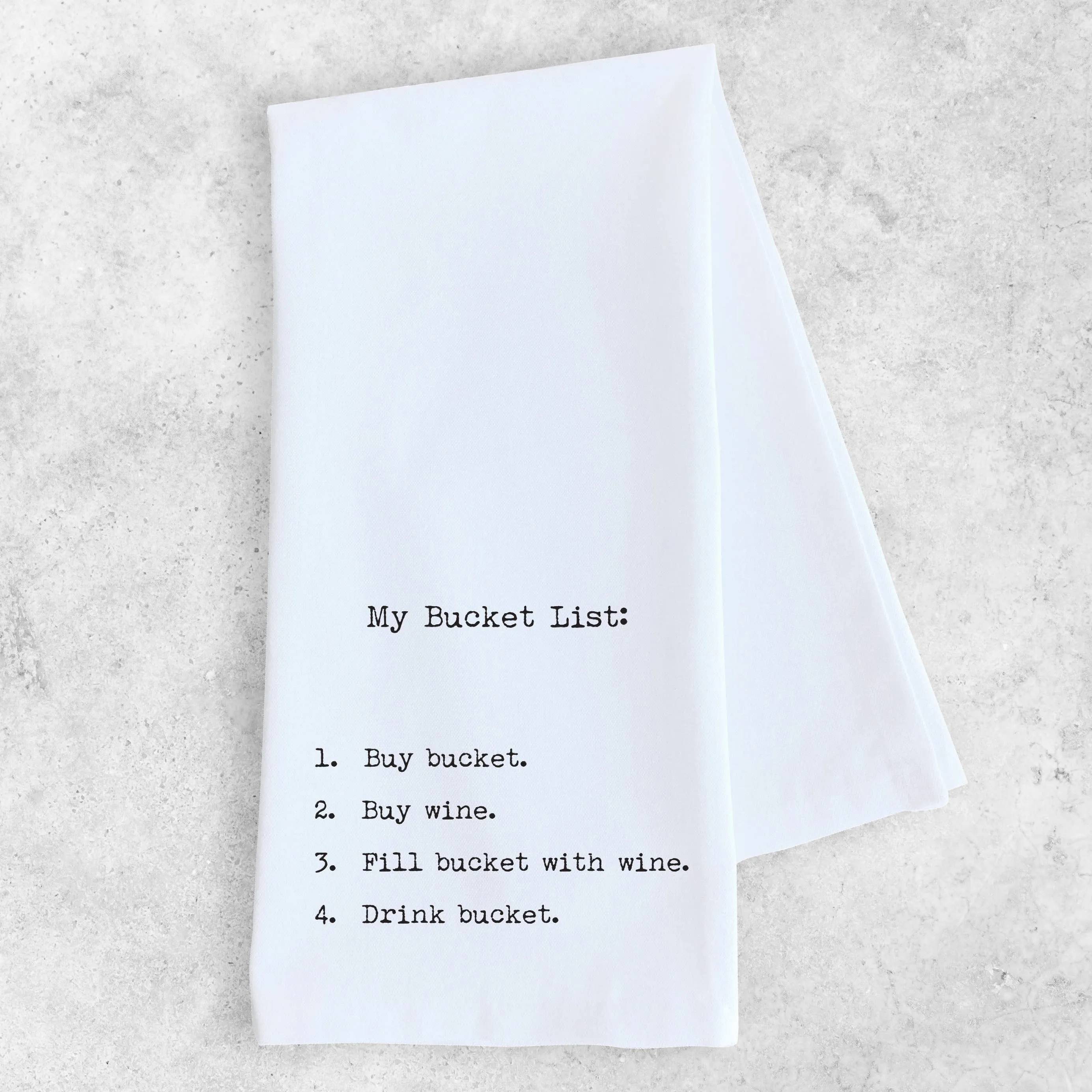 Tea Towel - My Bucket List