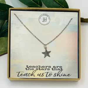 Teacher Gift, Gift for Teacher, Teacher Appreciation, Christmas Gift for Teacher, Teacher Quote, Inexpensive Gift, Teacher Necklace, Gifts