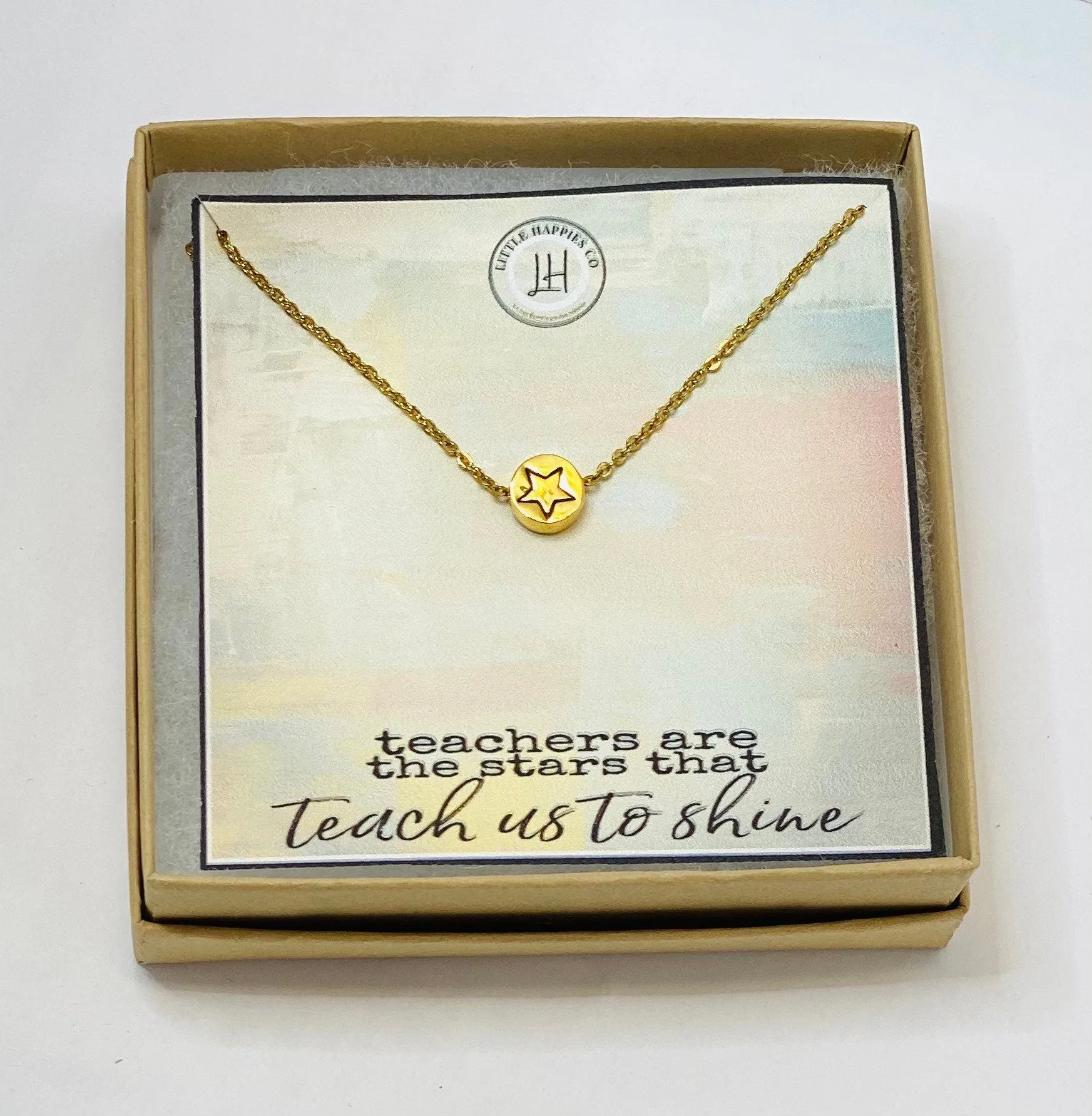 Teacher gift, Teacher appreciation, Teacher gifts, gift from student, end of year gift for teacher, inexpensive teacher gift, necklace, gift