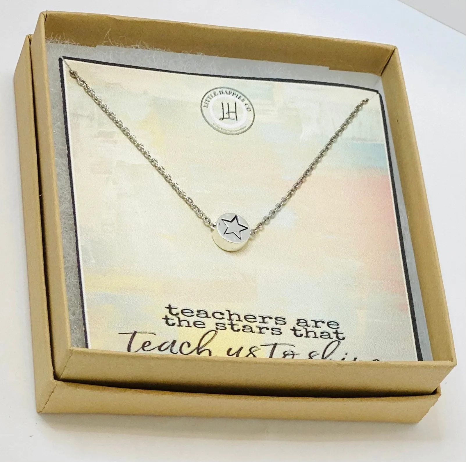 Teacher gift, Teacher appreciation, Teacher gifts, gift from student, end of year gift for teacher, inexpensive teacher gift, necklace, gift