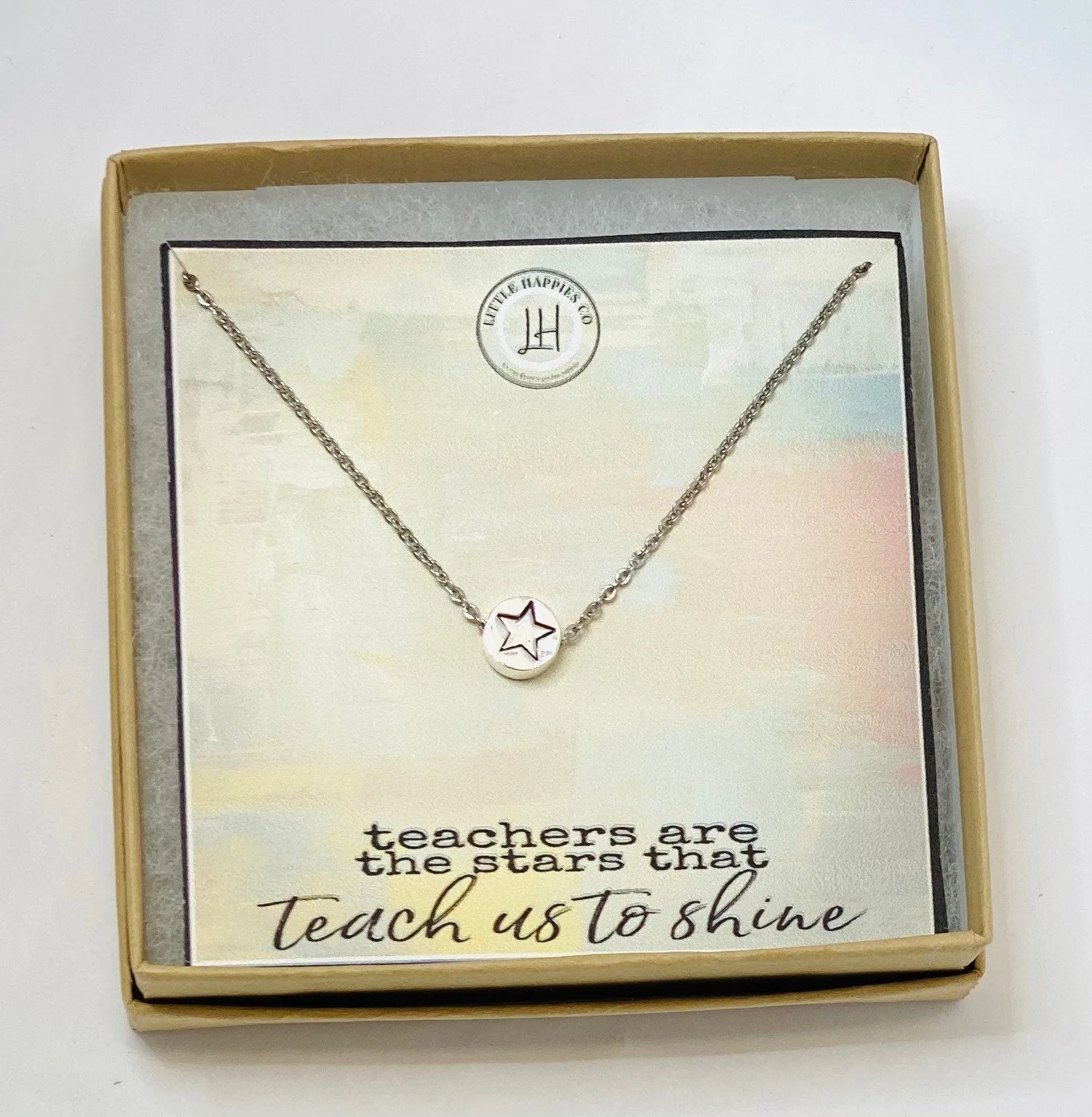Teacher gift, Teacher appreciation, Teacher gifts, gift from student, end of year gift for teacher, inexpensive teacher gift, necklace, gift