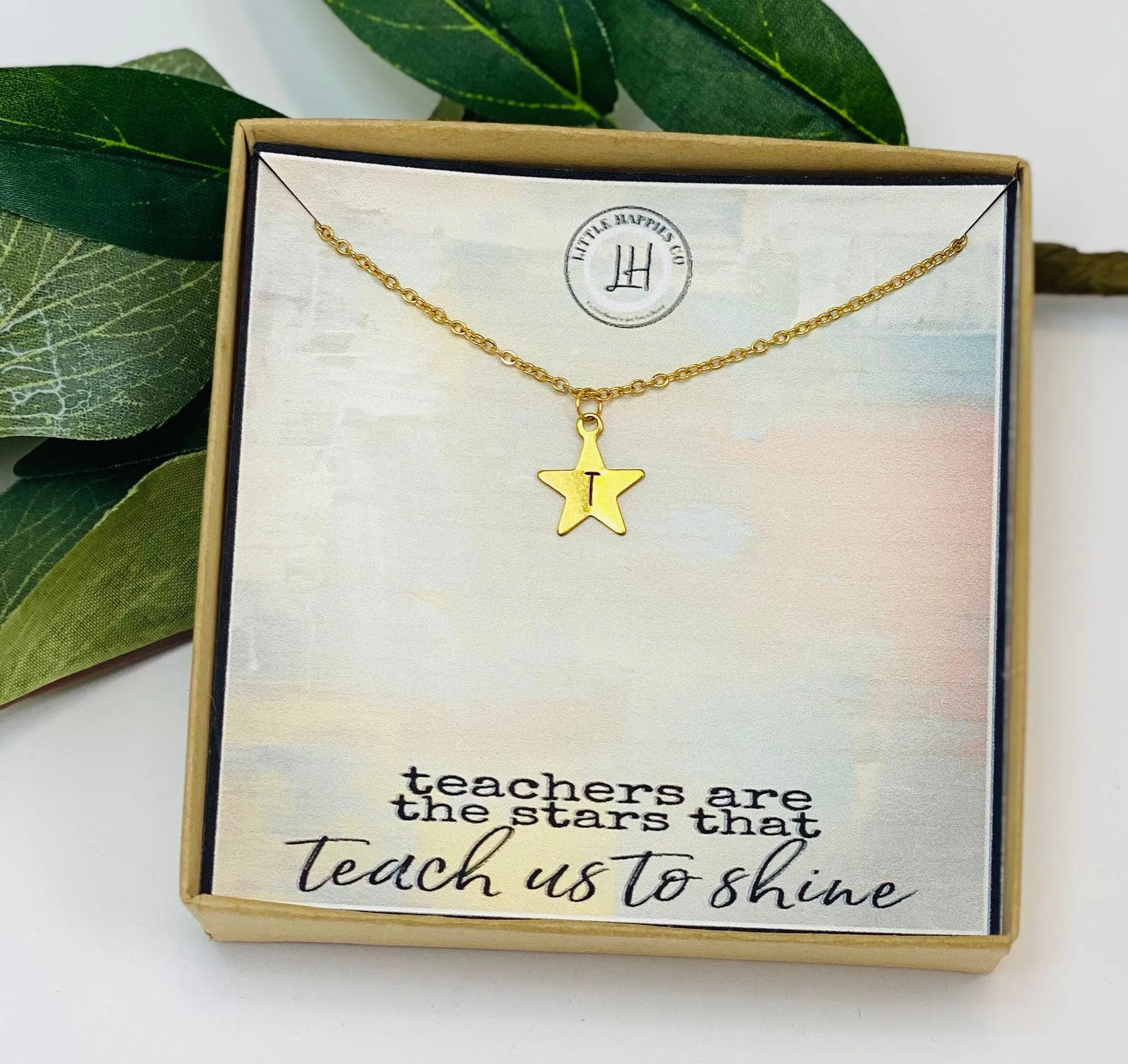 Teacher Gifts, Teacher Necklace, Christmas Gift Teacher, Star Necklace, Personalized Teacher Gift, Handmade Jewelry, Teacher Appreciation