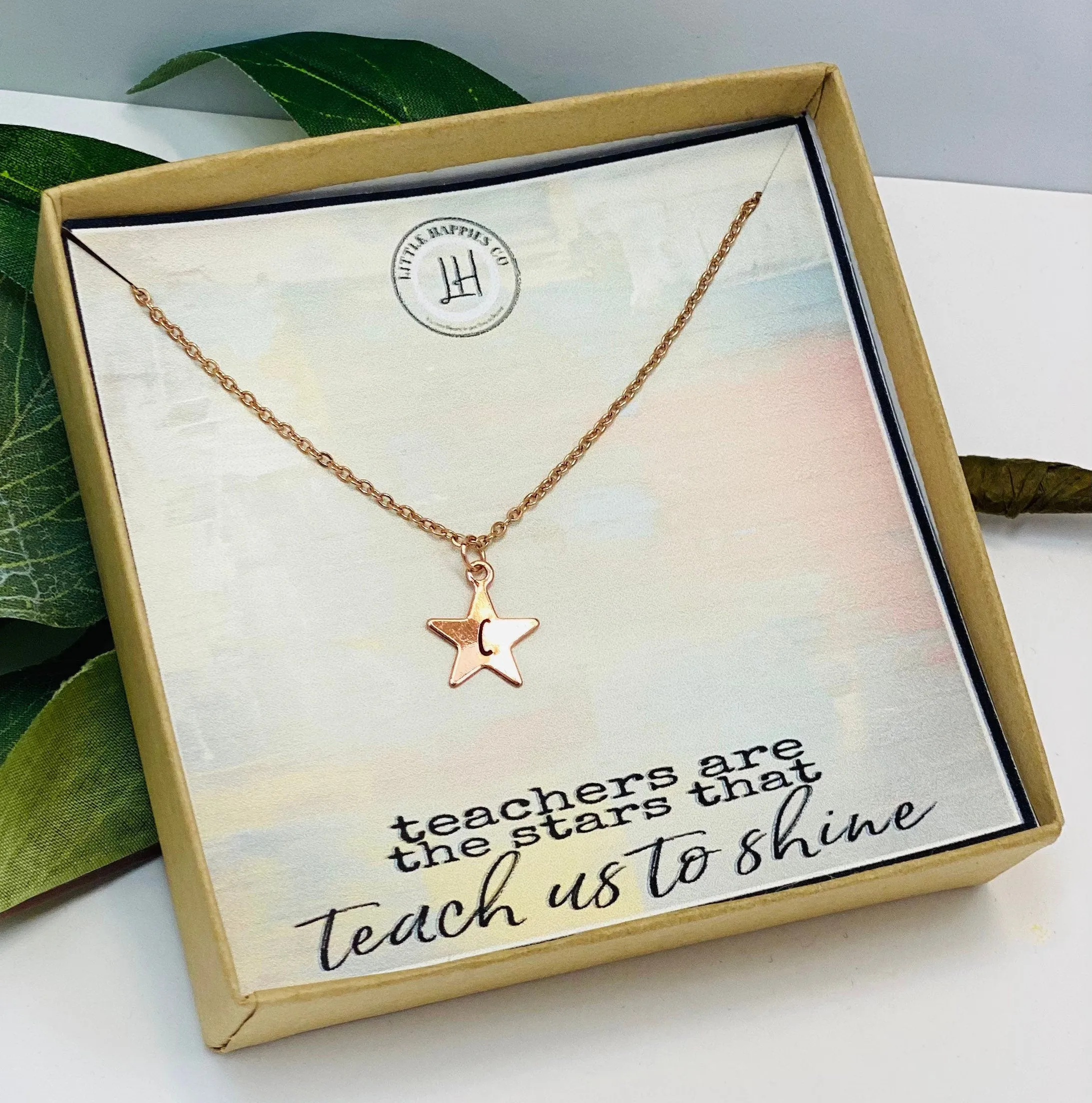 Teacher Gifts, Teacher Necklace, Christmas Gift Teacher, Star Necklace, Personalized Teacher Gift, Handmade Jewelry, Teacher Appreciation