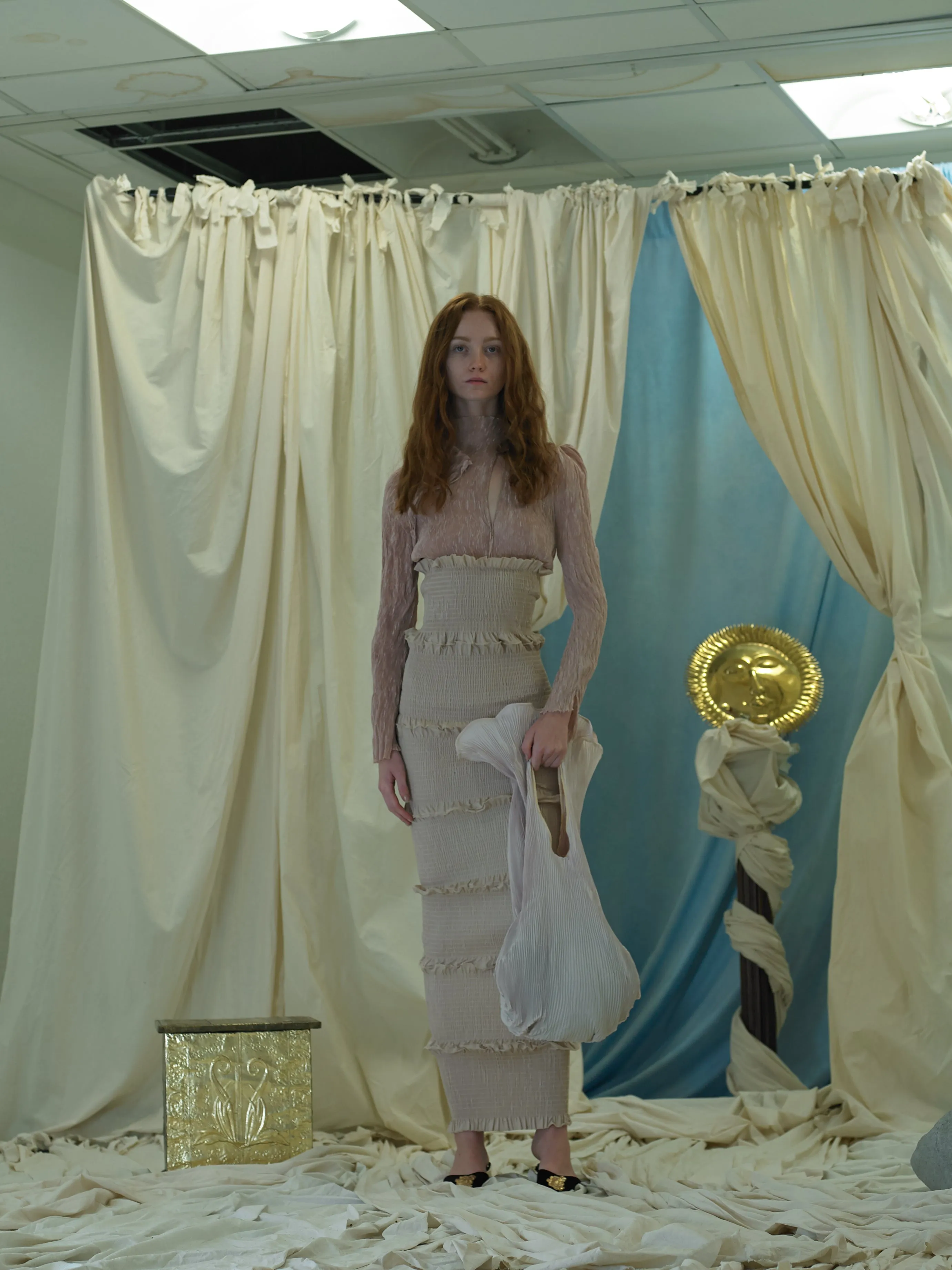 Techno-pleat Oyster Shopper - Sand